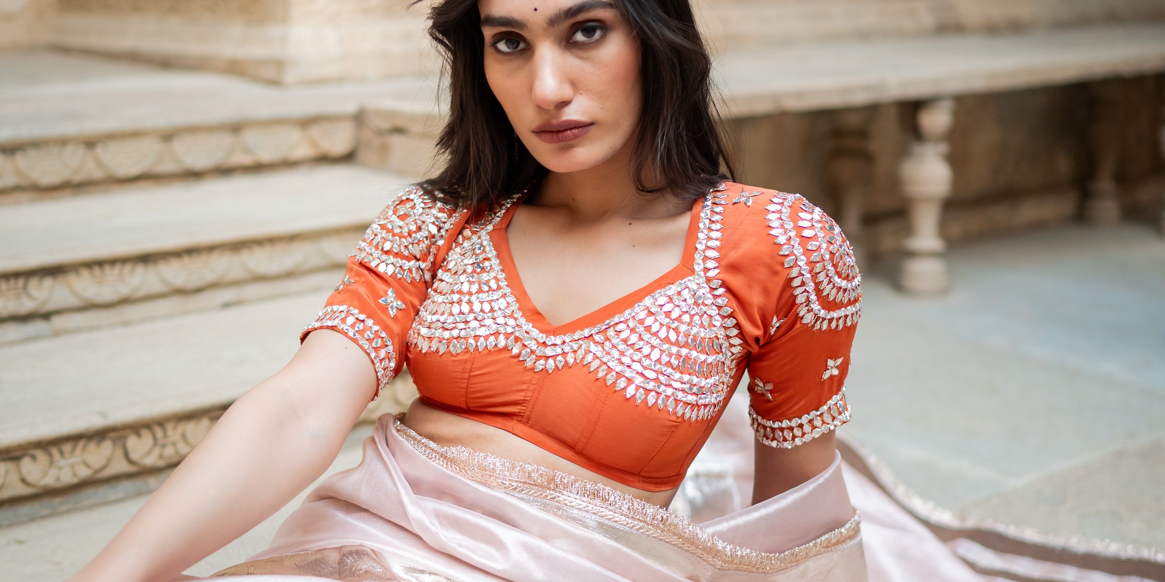 Aangi Blouse - House of Baisa