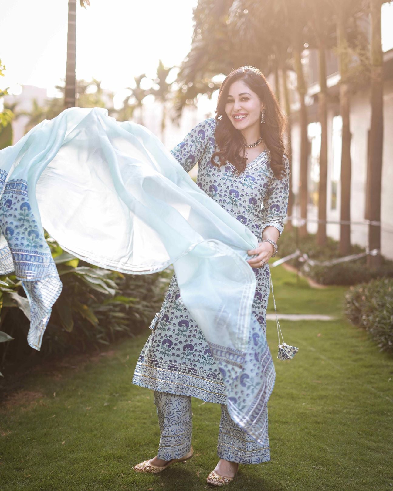 Ankita Handblock Suit Set