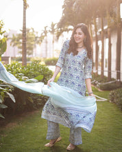 Ankita Handblock Suit Set