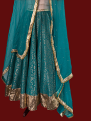 Firoji Brocade Lahenga Dupatta Set