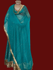 Firoji Brocade Lahenga Dupatta Set