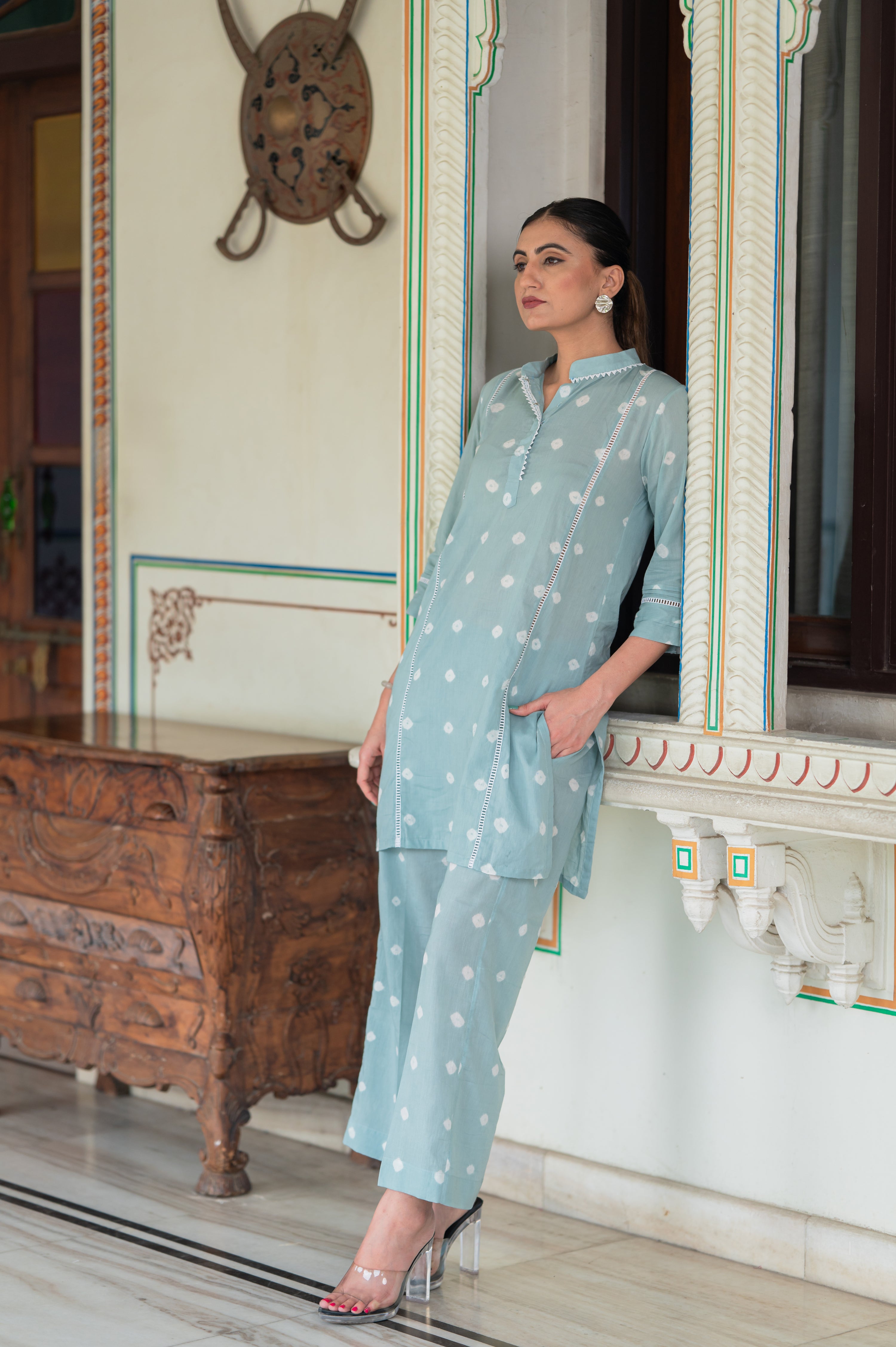 Era Bandhani Cotton Co-Ord set
