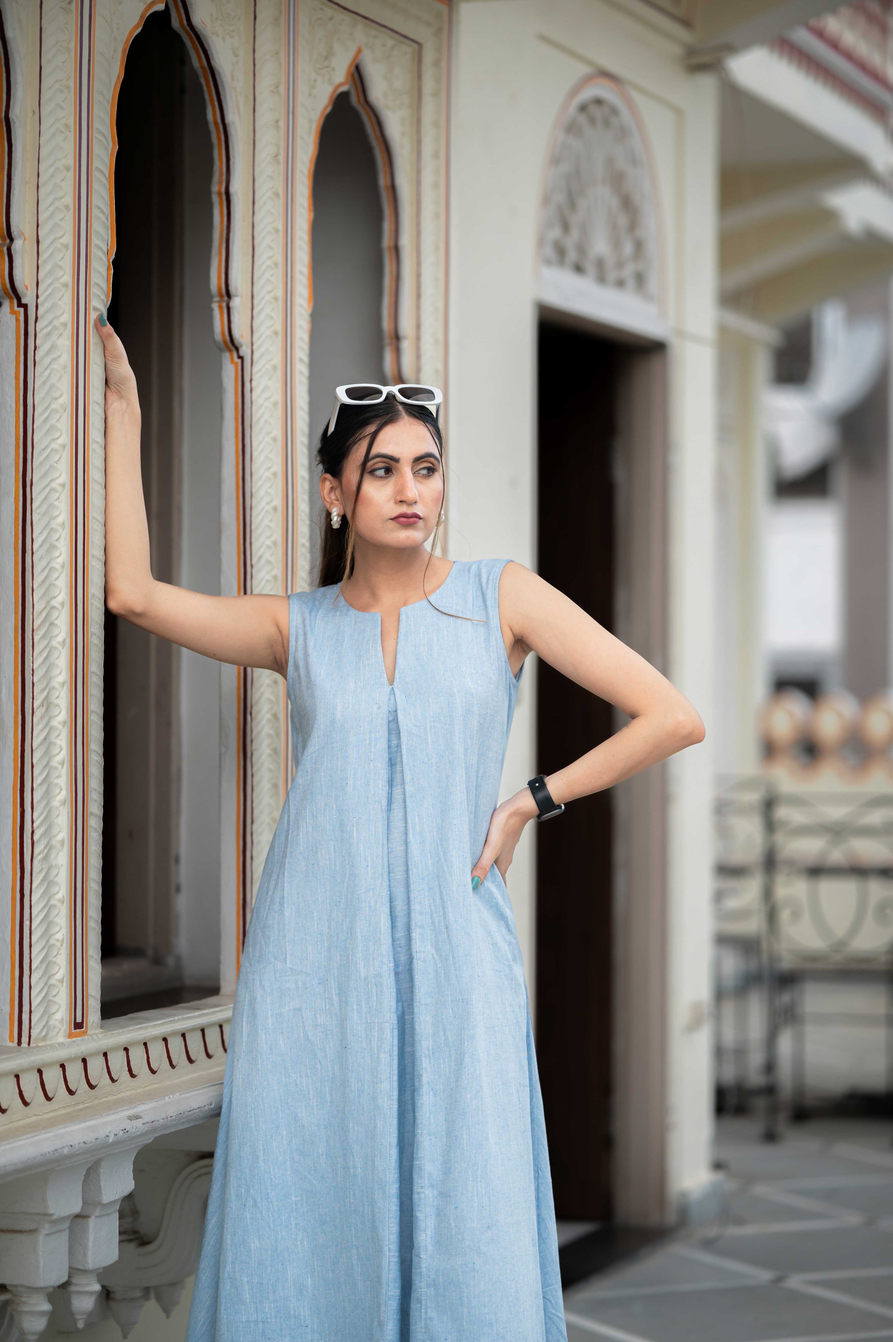 Denim Blue Cotton Set