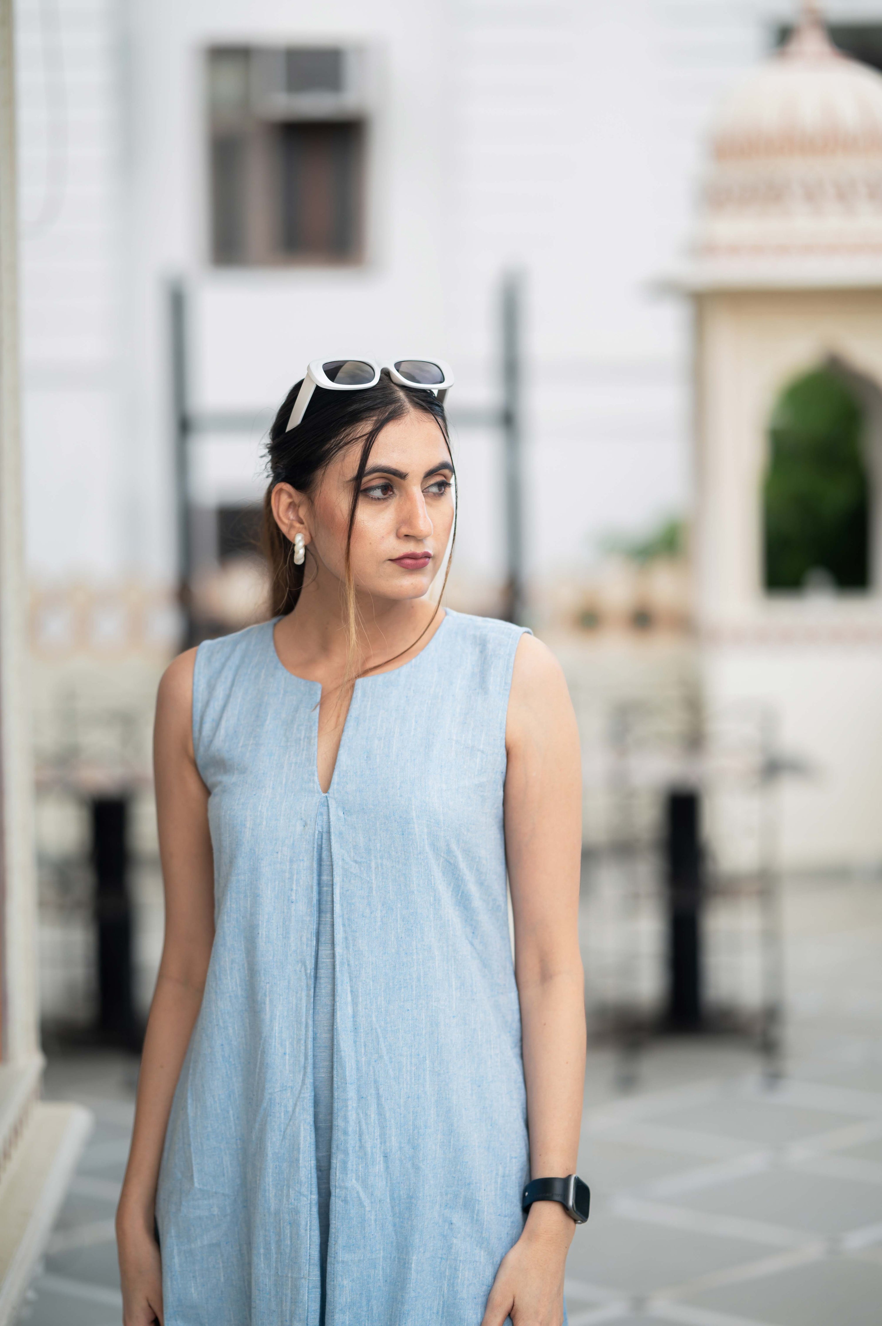 Denim Blue Cotton Set