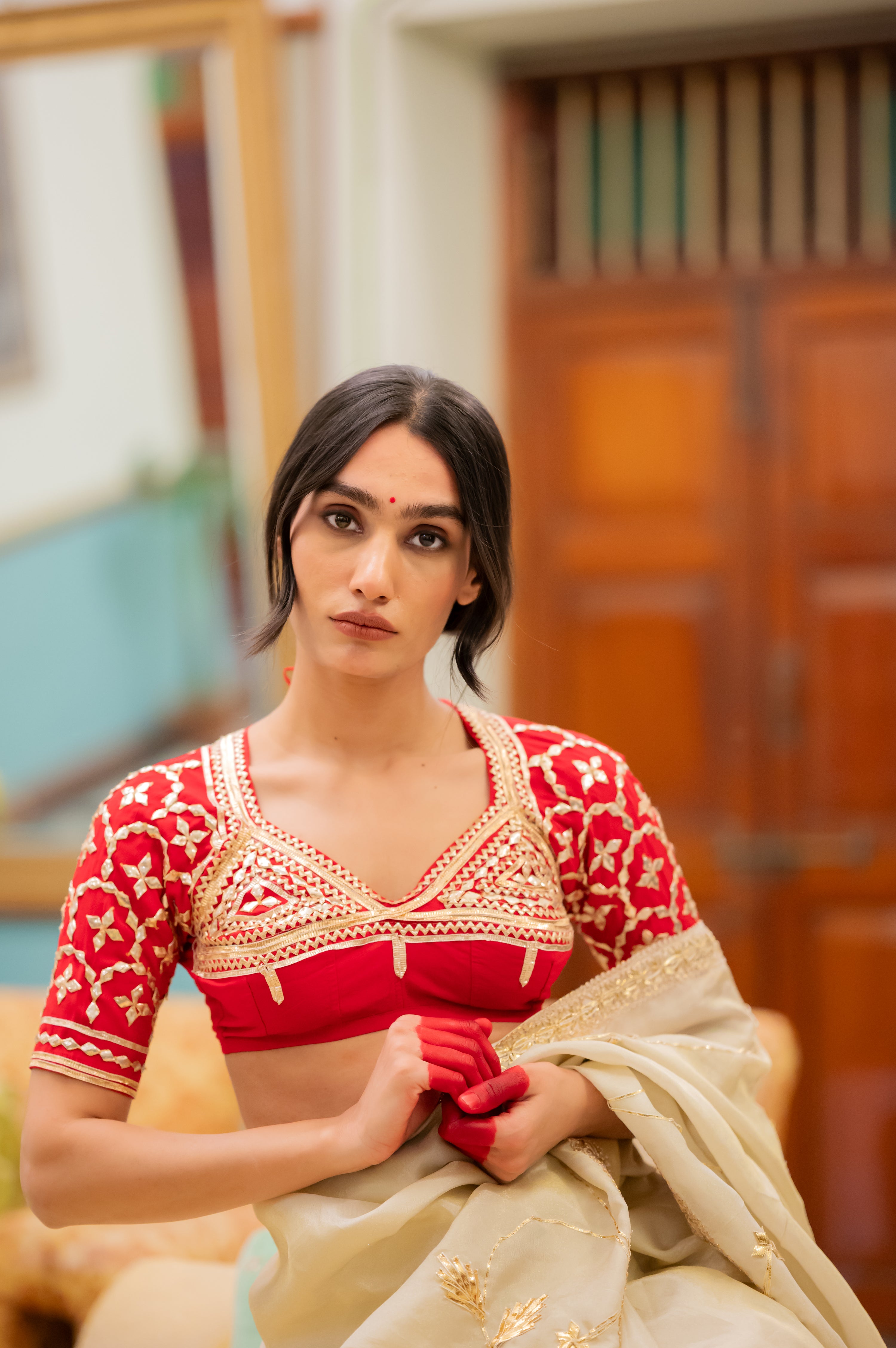 Laal Kanchali Blouse