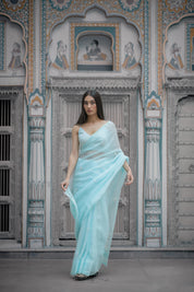 Adhira Blue Tari Saree