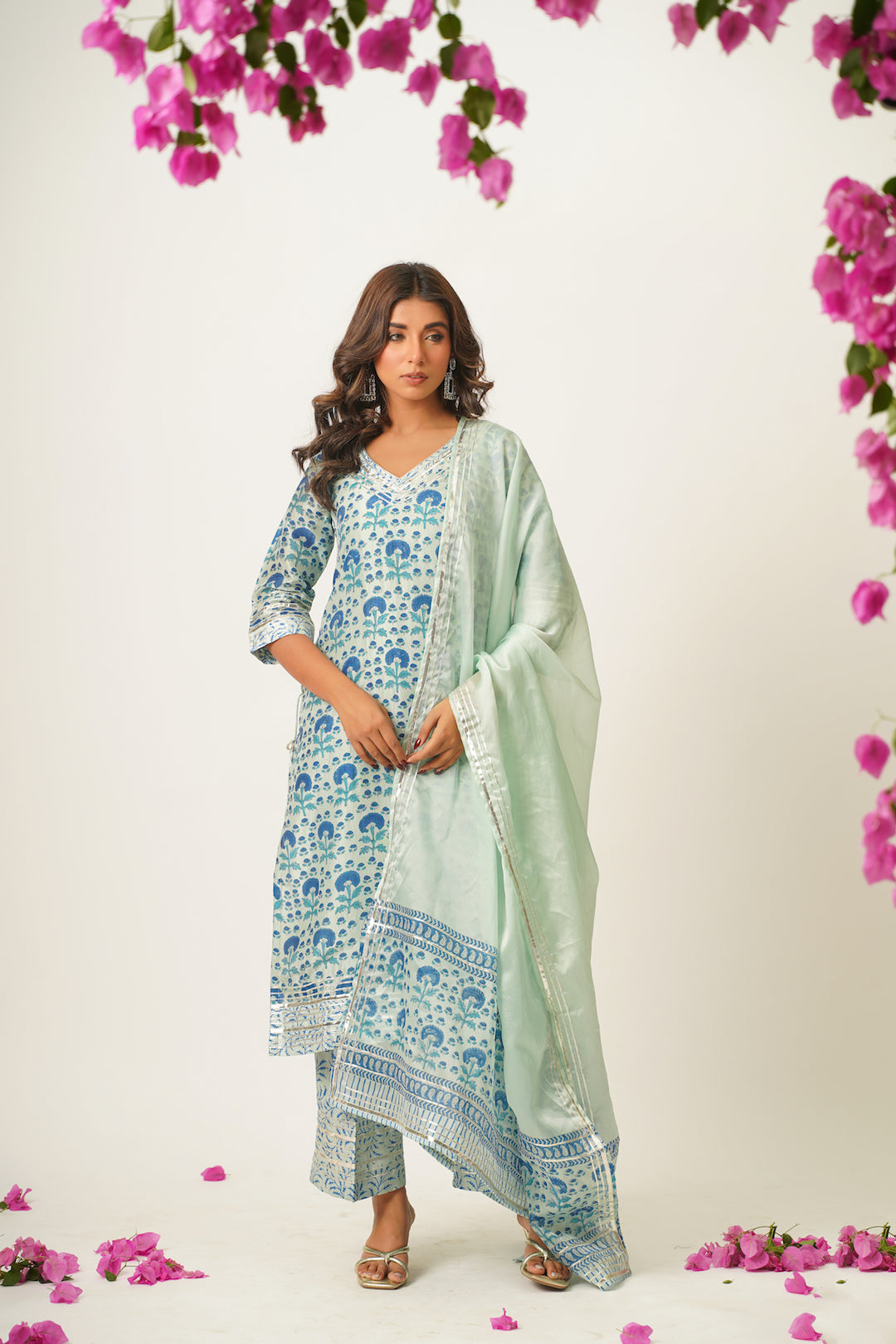 Ankita Handblock Suit Set
