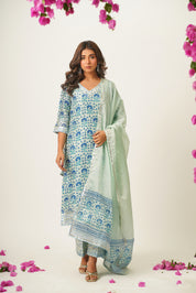 Ankita Handblock Suit Set