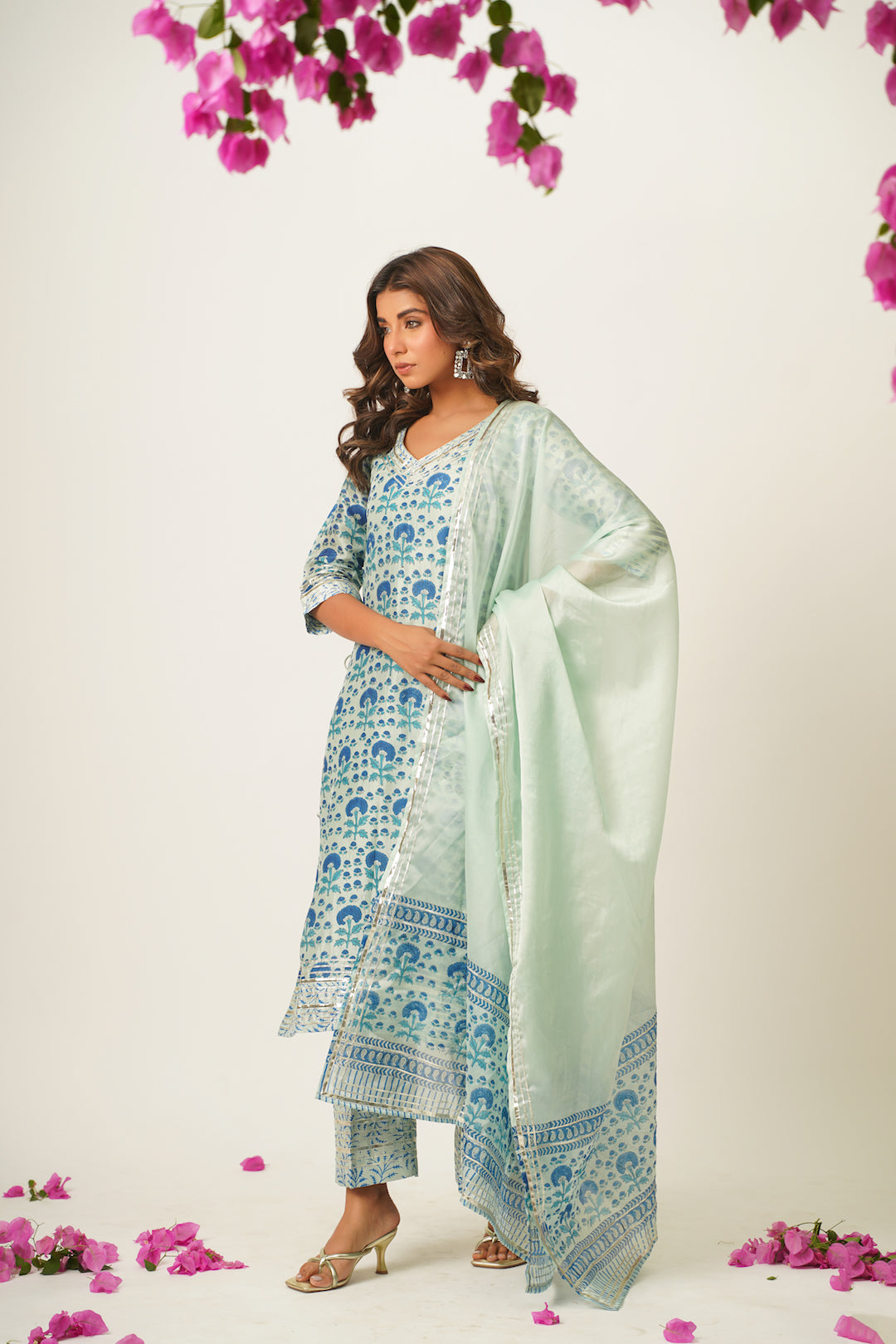 Ankita Handblock Suit Set