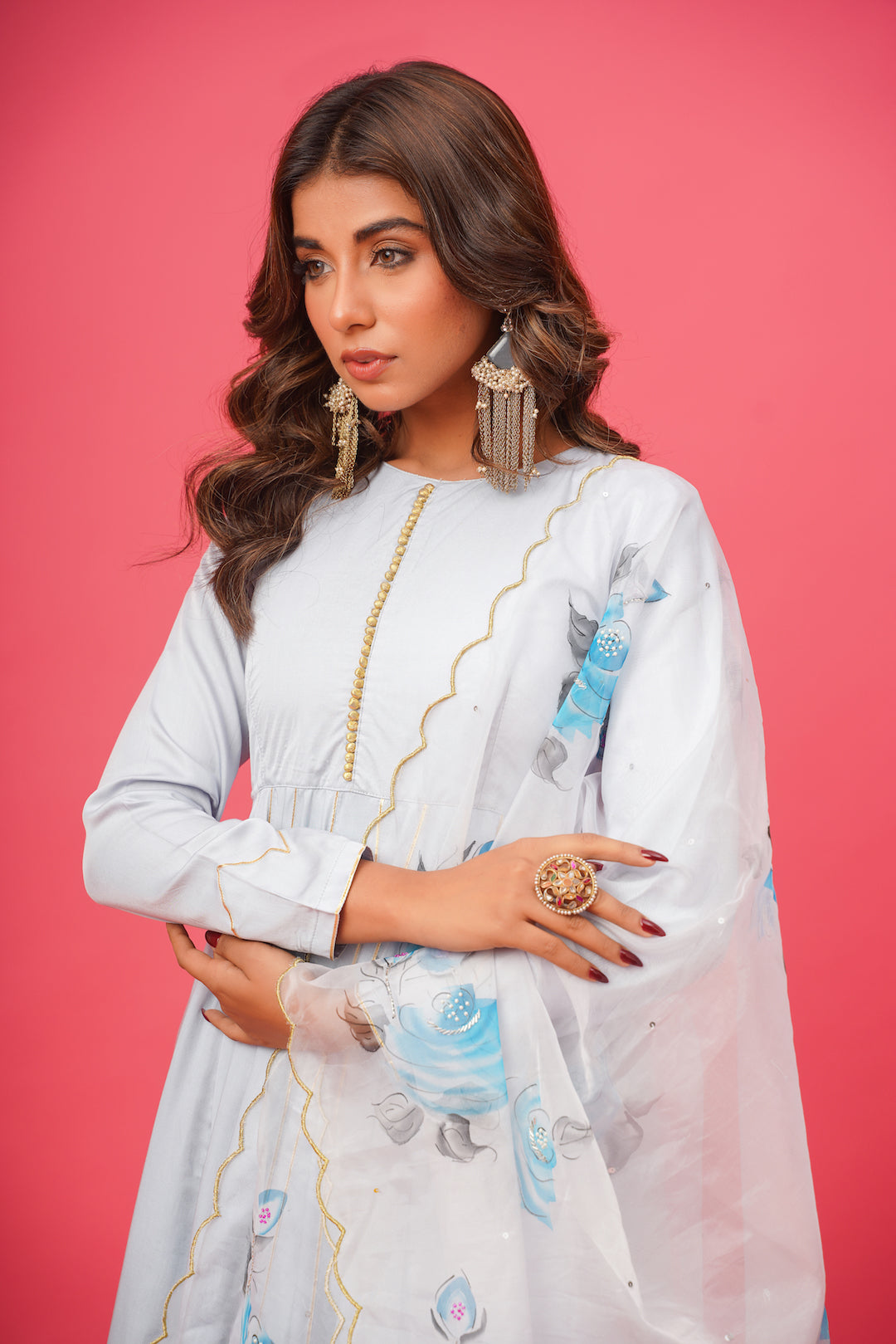 Aashna Handpainted Suit Set