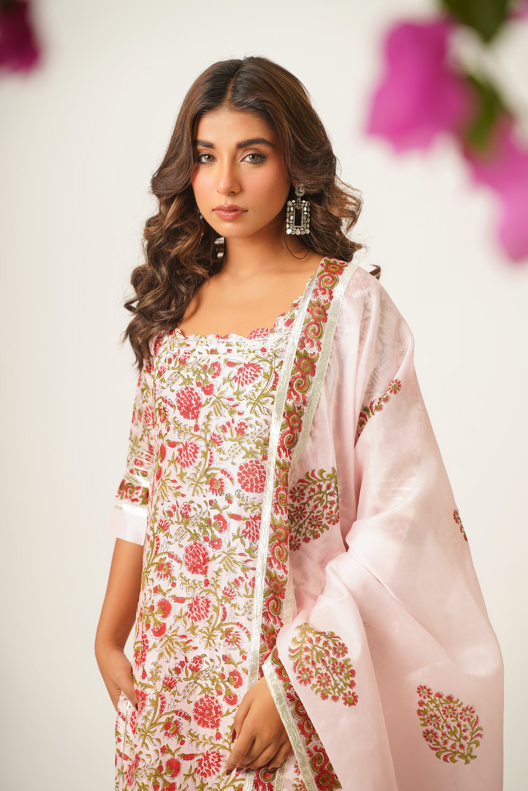 Divya Handblock Suit Set