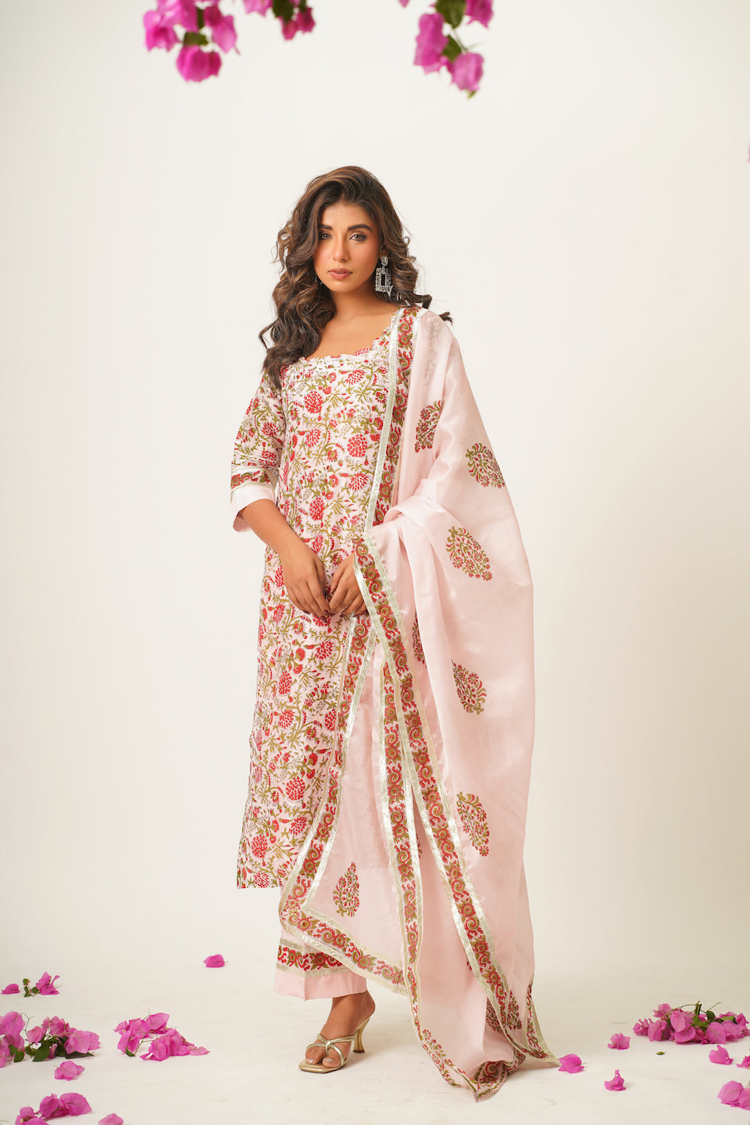 Divya Handblock Suit Set