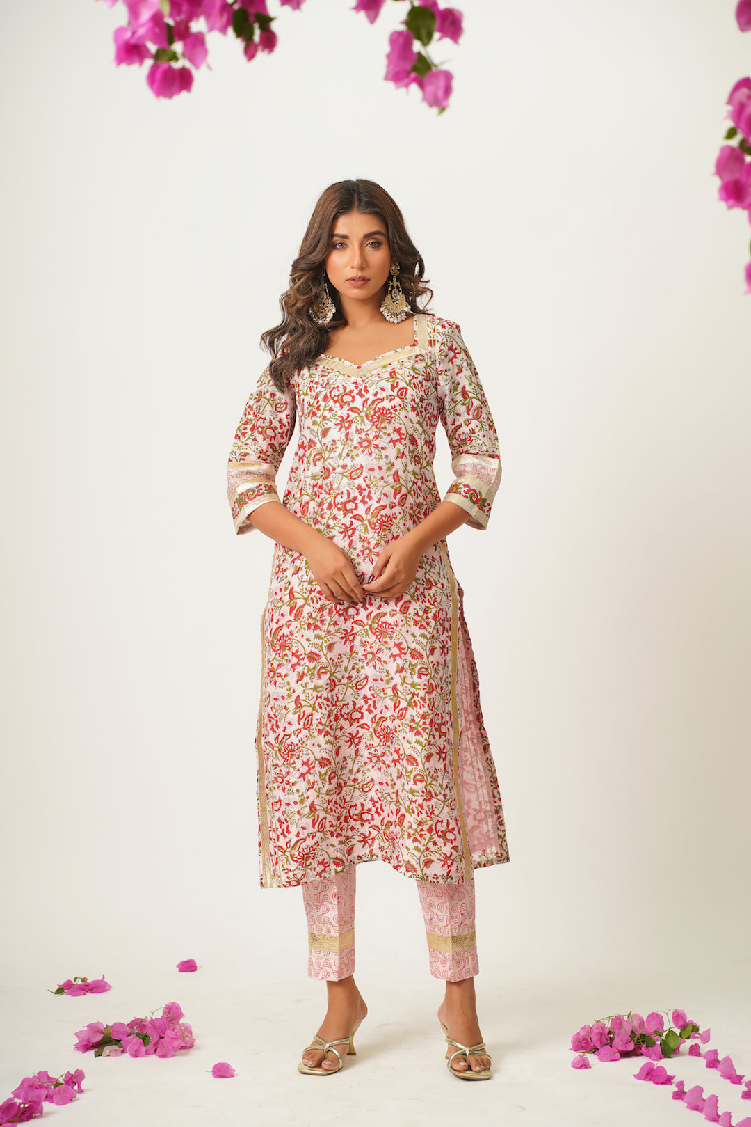 Divya Handblock Suit Set