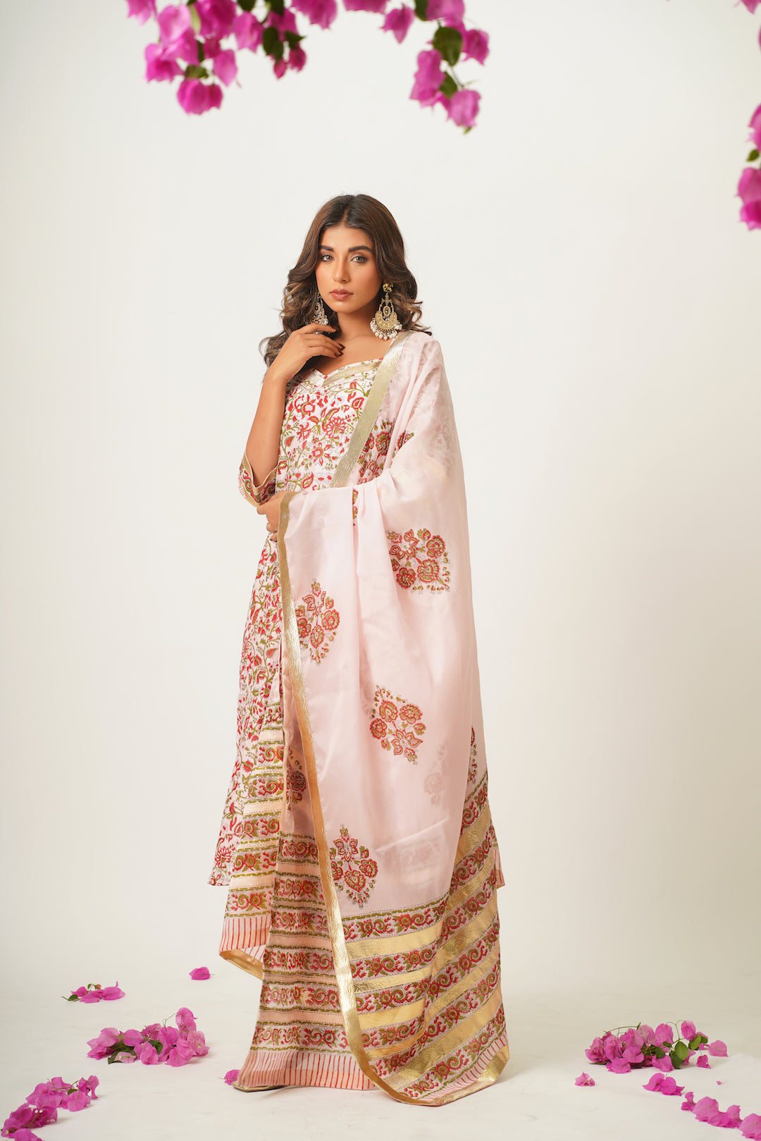 Divya Handblock Suit Set