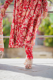 Farah Red Hand Blocked Suit set
