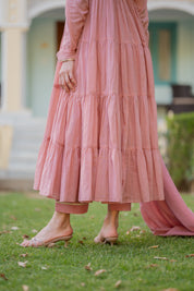 Gazal Sea Pink Suit Set