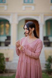 Gazal Sea Pink Suit Set