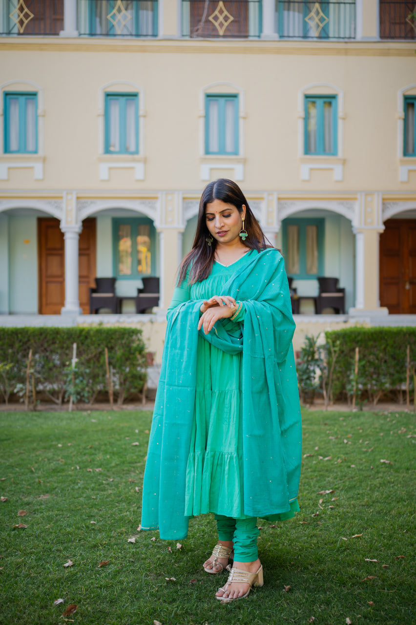 Inayat Turquoise Blue Suit Set