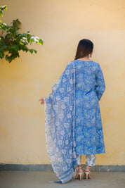 Keri Hand Blocked Printed Suit Set