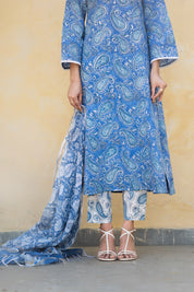 Keri Hand Blocked Printed Suit Set