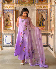 Lavender Cotton Suit Set