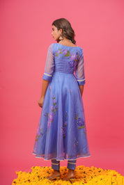 Laila Lavander Handpainted Suit Set