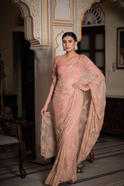 Mallar Beige Tari Saree