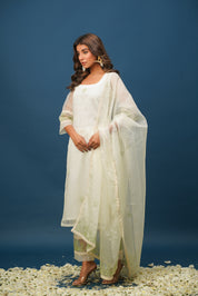 Mia Green Organza Suit Set