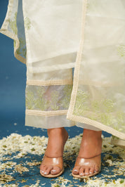 Mia Green Organza Suit Set