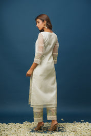 Mia Green Organza Suit Set