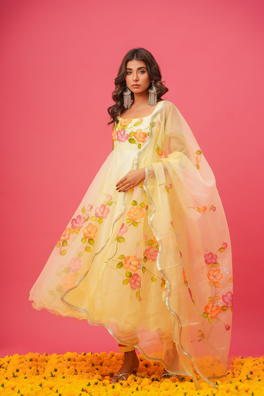 Naina Handpainted Suit Set