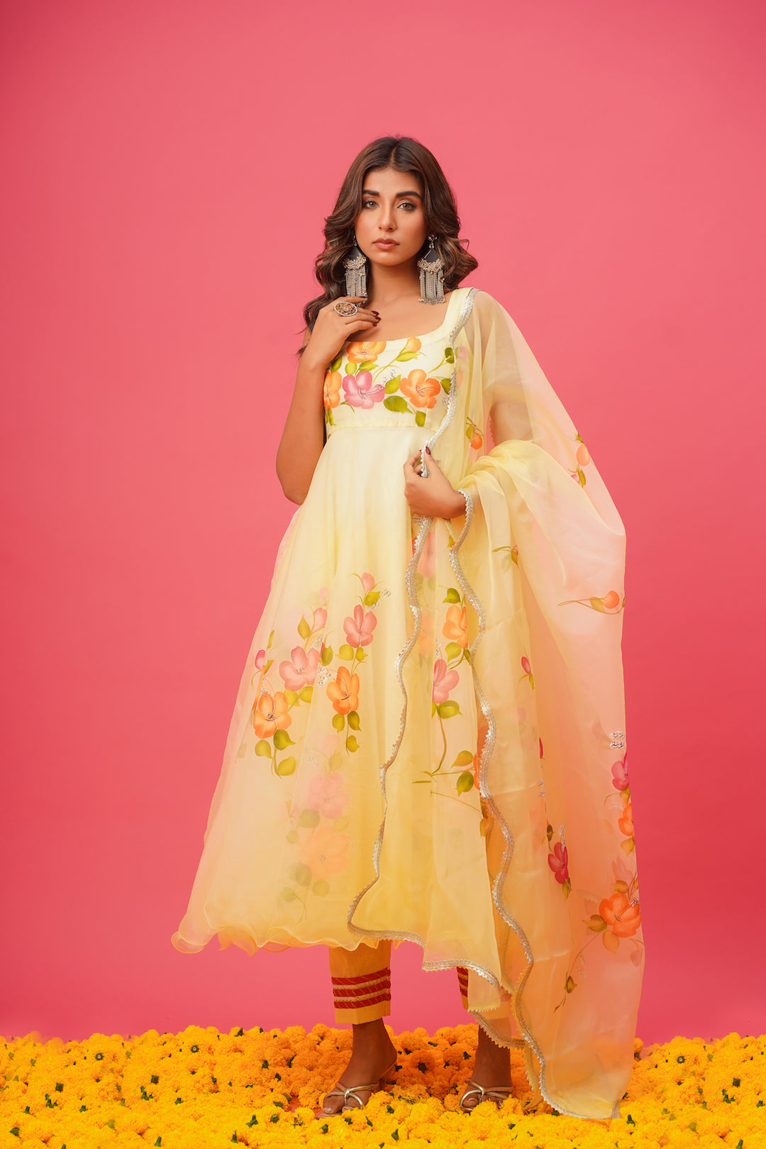 Naina Handpainted Suit Set