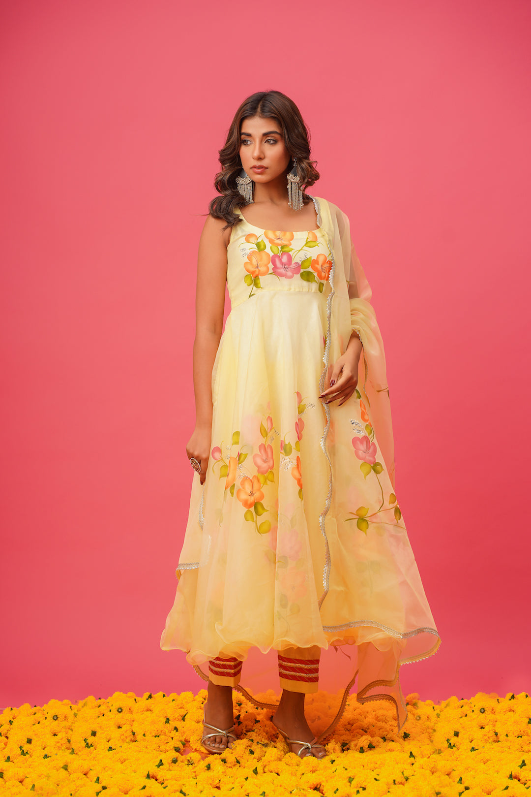 Naina Handpainted Suit Set