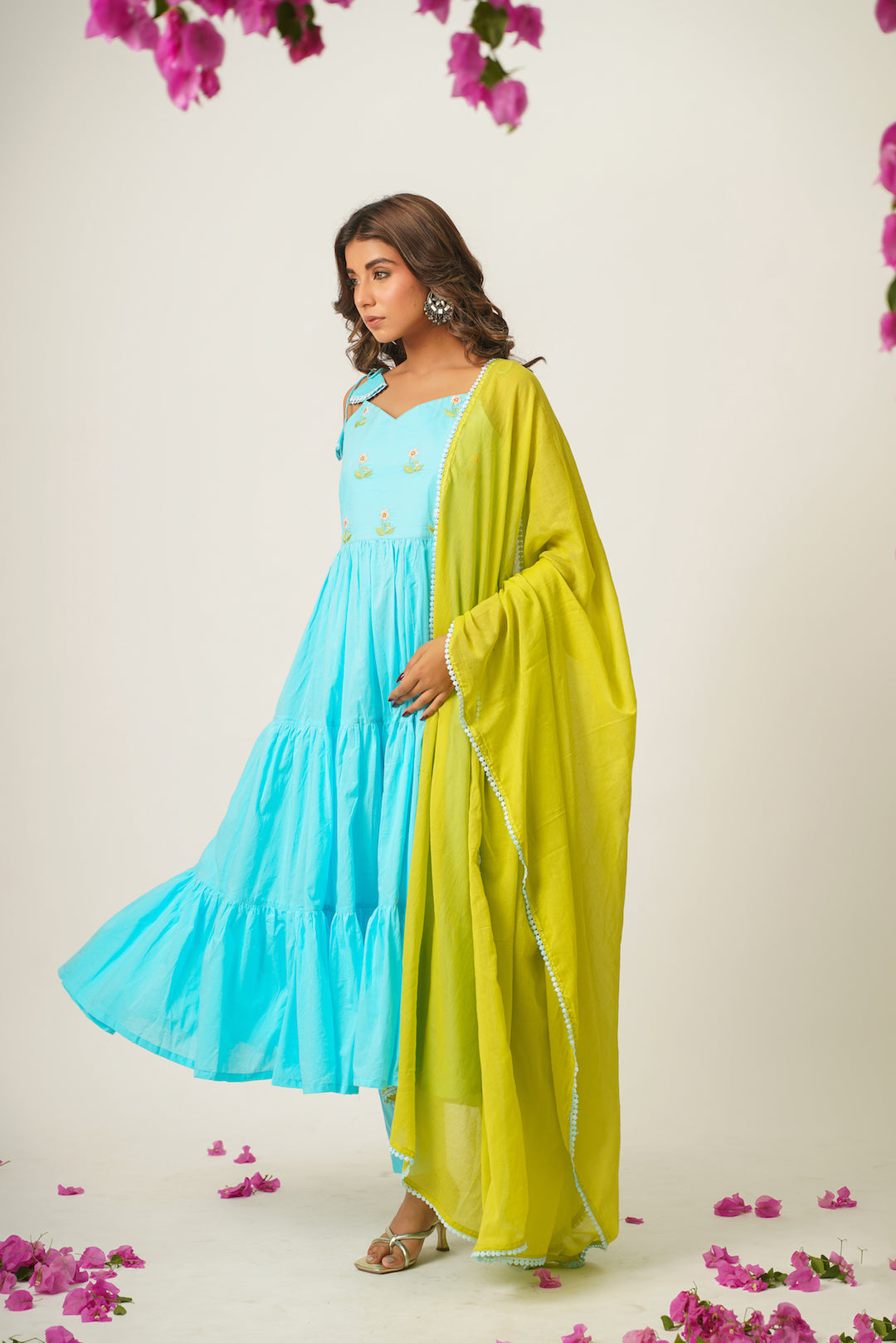 Nilakshi Hand Embroidered Suit Set