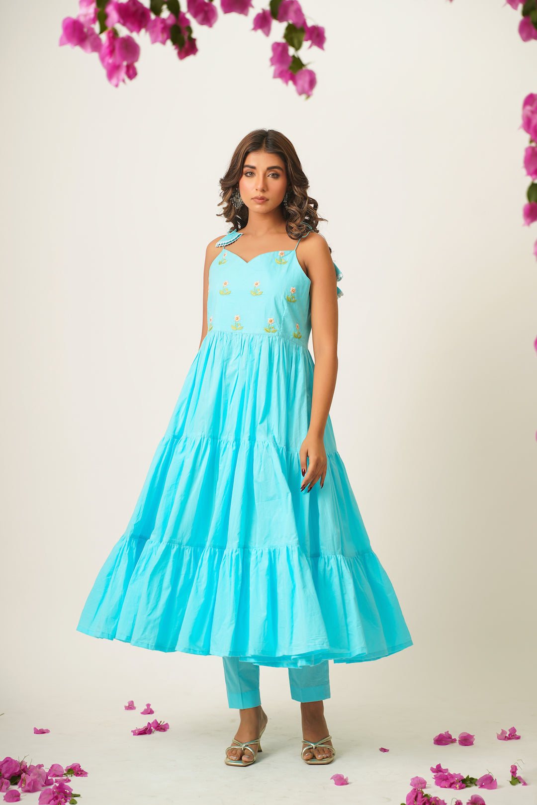 Nilakshi Hand Embroidered Suit Set