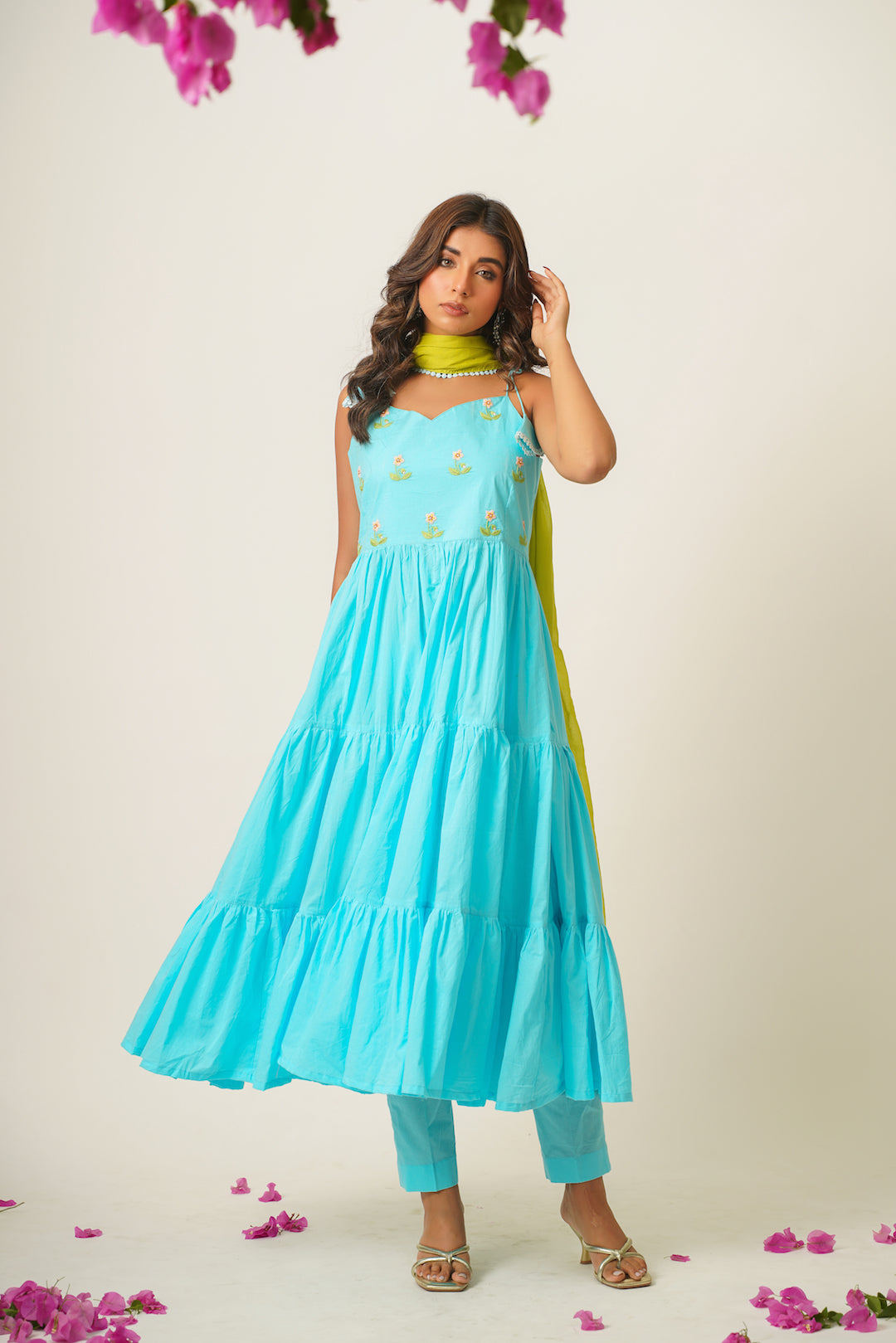 Nilakshi Hand Embroidered Suit Set