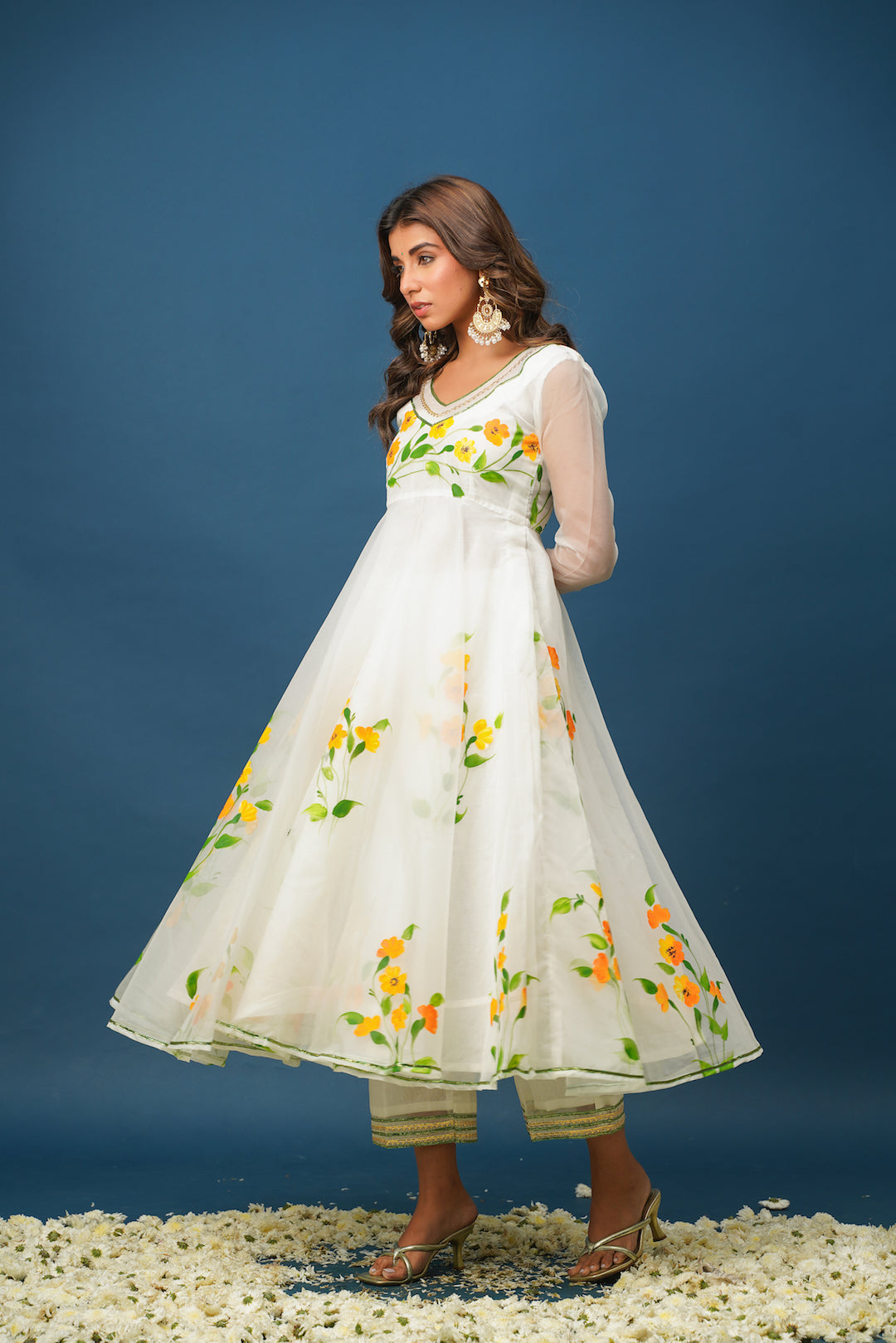 Nalini Handpainted Suit Set