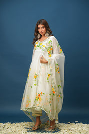 Nalini Handpainted Suit Set