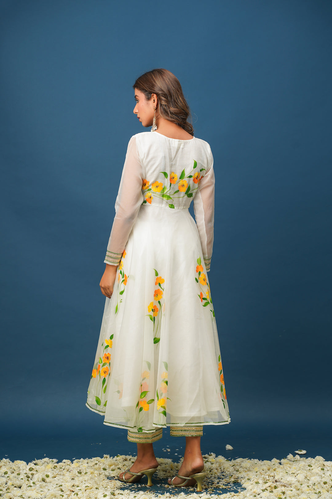 Nalini Handpainted Suit Set