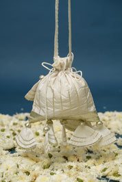 White Orchid Blue Lehenga Set – Elegant Floral Satin for Weddings & Celebrations