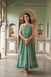 Olive Cotton Suit Set