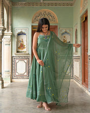 Olive Cotton Suit Set