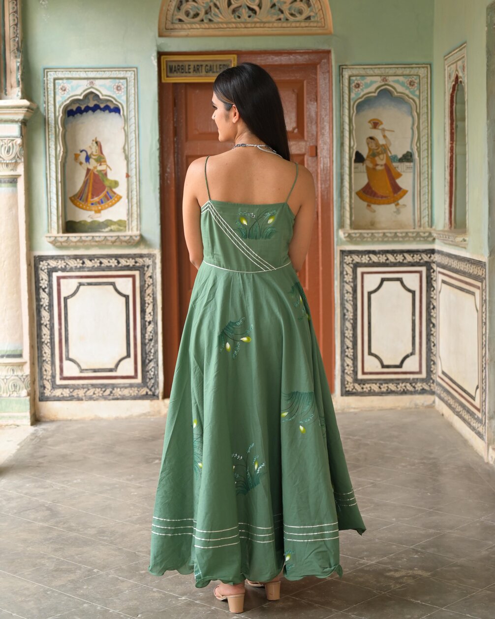 Olive Cotton Suit Set