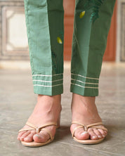 Olive Cotton Suit Set