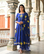 Peacock Blue Suit Set