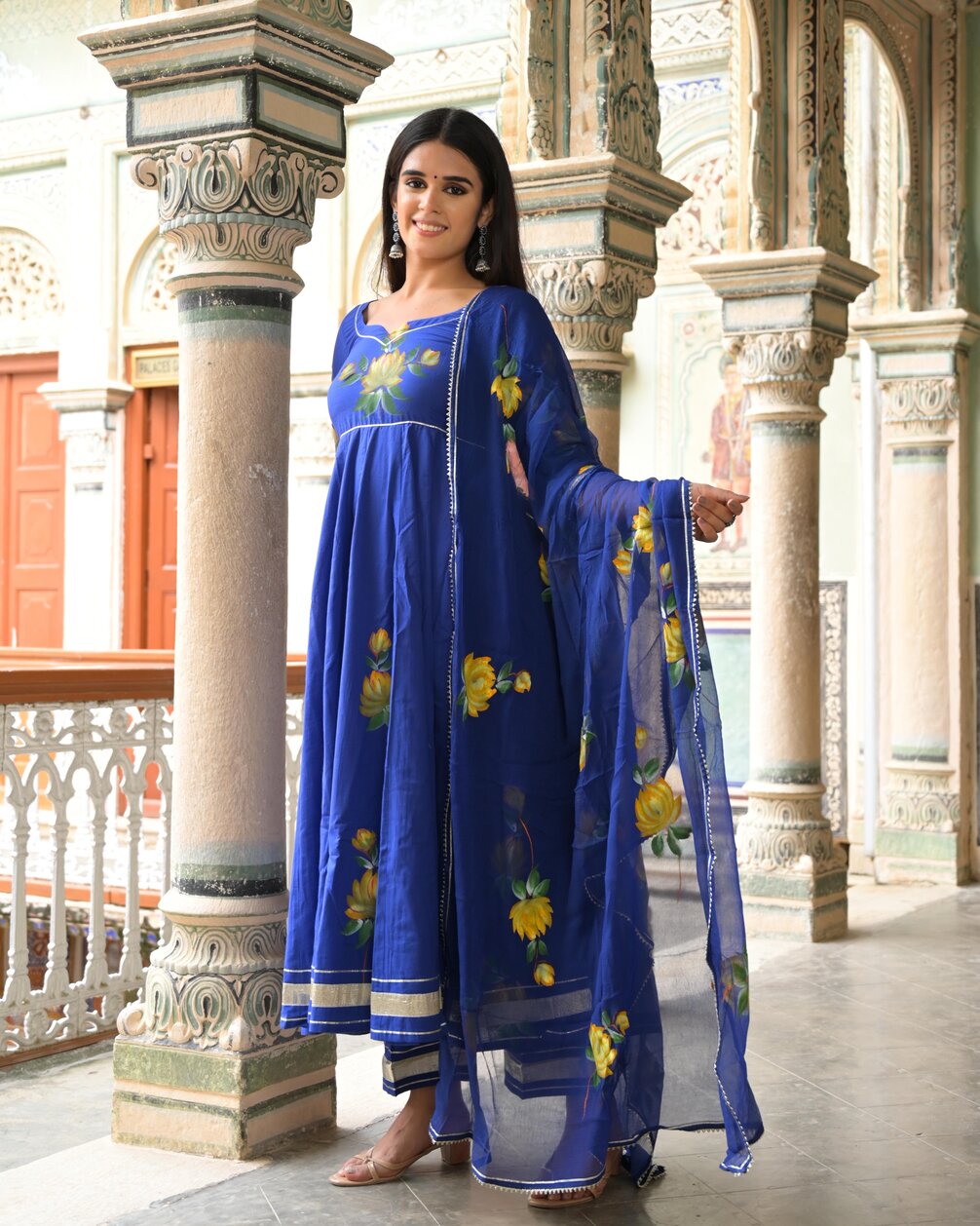 Peacock Blue Suit Set