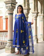 Peacock Blue Suit Set