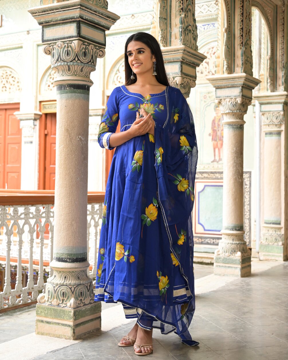 Peacock Blue Suit Set