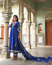 Peacock Blue Suit Set