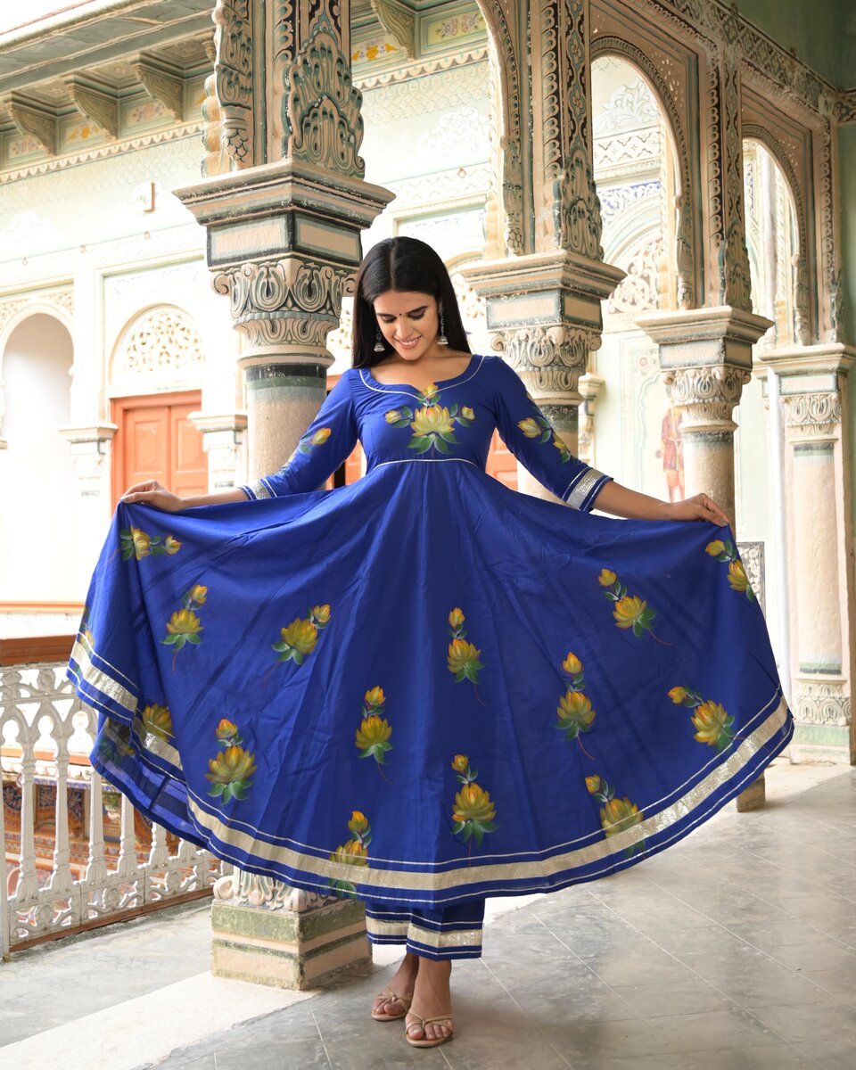 Peacock Blue Suit Set